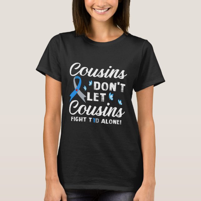 T-shirt Les cousins ne laissent pas les cousins combattre  (Devant)