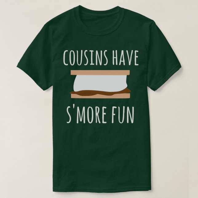 T-shirt Les cousins ont Smore fun cousin design de camping (Design devant)