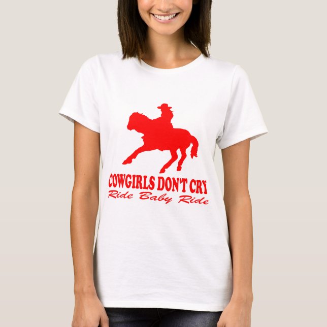 T-SHIRT LES COW-GIRLS NE PLEURENT PAS (Devant)