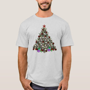 T-shirt Les crânes de Noël