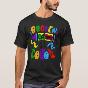 T-shirt Les crayons cassés colorent encore la sensibilisat