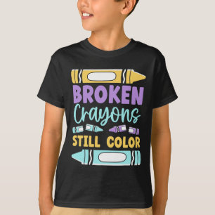 T-shirt Les Crayons cassés ont toujours des couleurs santé