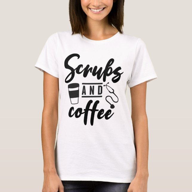 T-shirt Les crubs et le café (Devant)