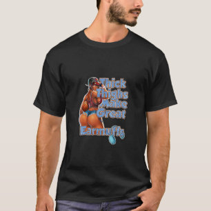 T-shirt Les Cuisses Épais Rendent Les Feux Amusants Pour L