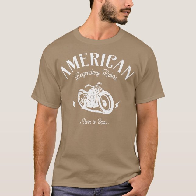 T-shirt Les cyclistes américains légendaires (Devant)