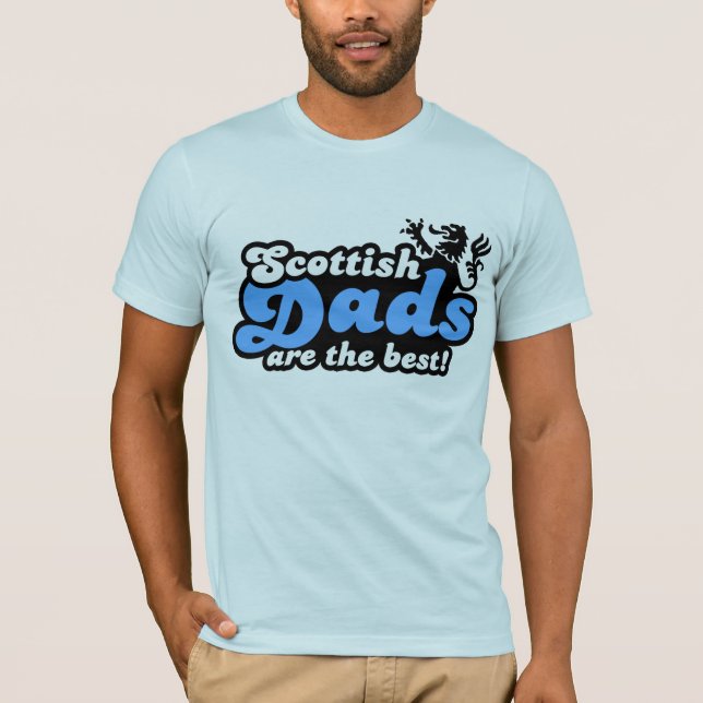T-shirt Les Dads Écossais Sont Les Meilleurs (Devant)