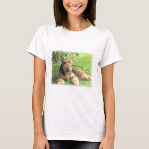 T-shirt Les dames d'Airedale Terrier ont adapté T-S'hirt