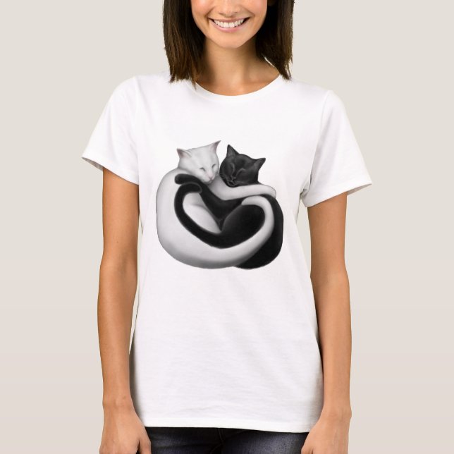 T-shirt Les dames de chats d'amour nanoes (Devant)