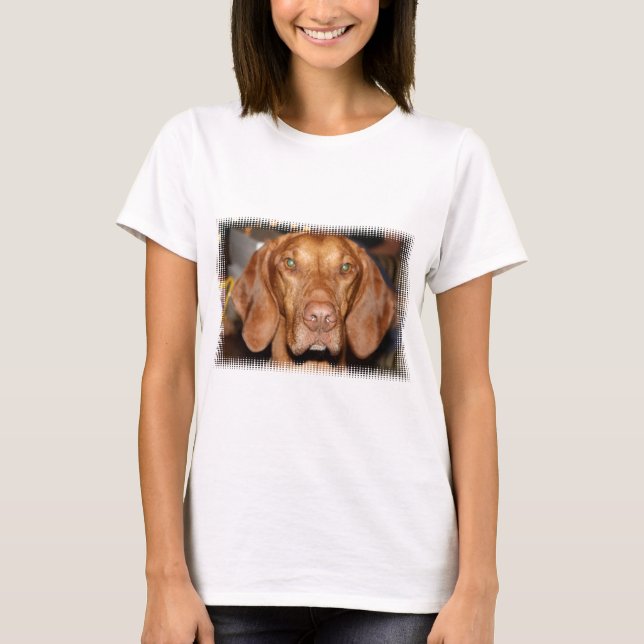 T-shirt Les dames de chien de ragondin ont adapté le (Devant)