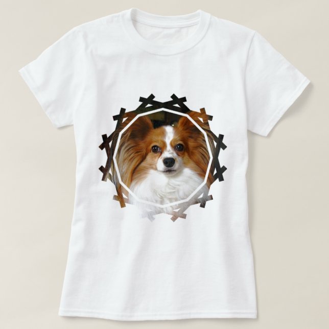 T-shirt Les dames de chien de Sheltie ont adapté le (Design devant)