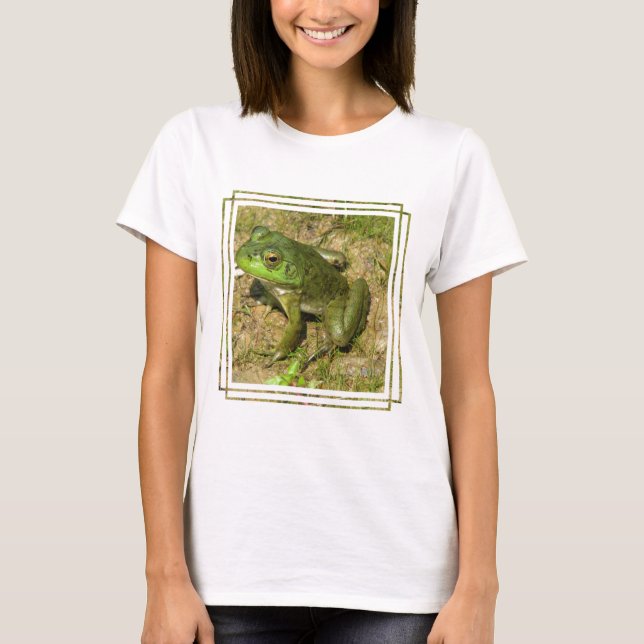 T-shirt Les dames de conception de grenouille ont adapté (Devant)