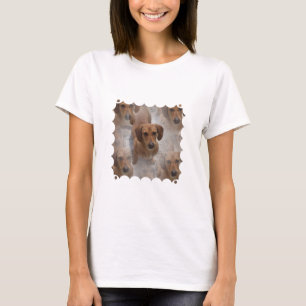 T-shirt Les dames de délivrance de teckel ont adapté le