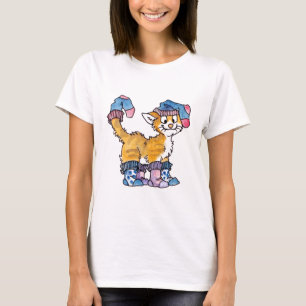 T-shirt Les dames de Kitty de chaussette ont adapté le