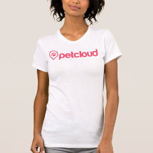 T-shirt Les dames de PetCloud ont adapté le logo rose de