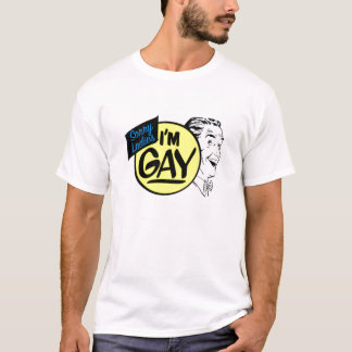 T-shirt Les dames désolées je suis gai