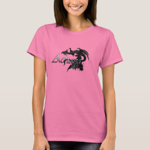 T-shirt Les dames deux colorent la chemise avec le logo de