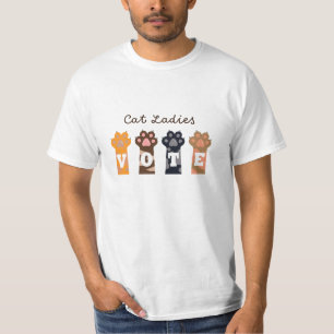 T-shirt Les dames du chat votent Tee