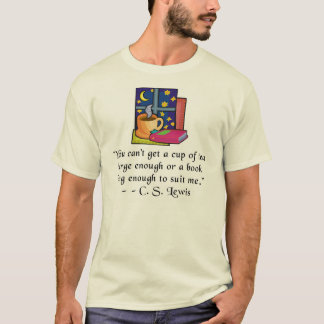 T-shirt Les dames EDUN de citation de thé et de livres W