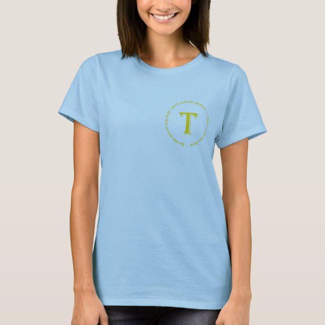 T-shirt Les dames ont adapté T "Tim quarantième " (Devant)