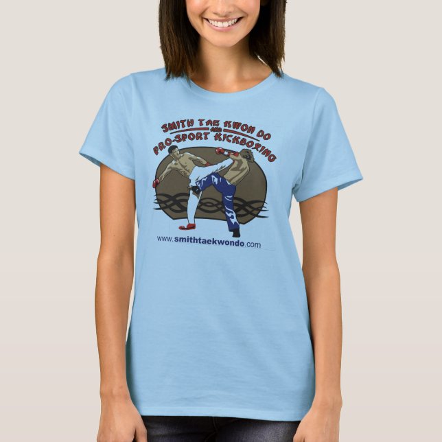 T-shirt Les dames ont frappé le fonctionnement au sol (Devant)