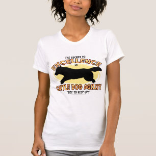 T-shirt Les dames secrètes de chien de bétail d'agilité
