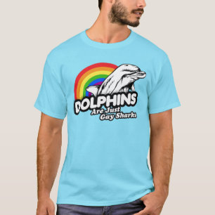 T-shirt Les dauphins ne sont que des requins gays