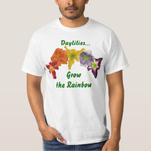 T-shirt Les Daylilies élèvent l'arc-en-ciel