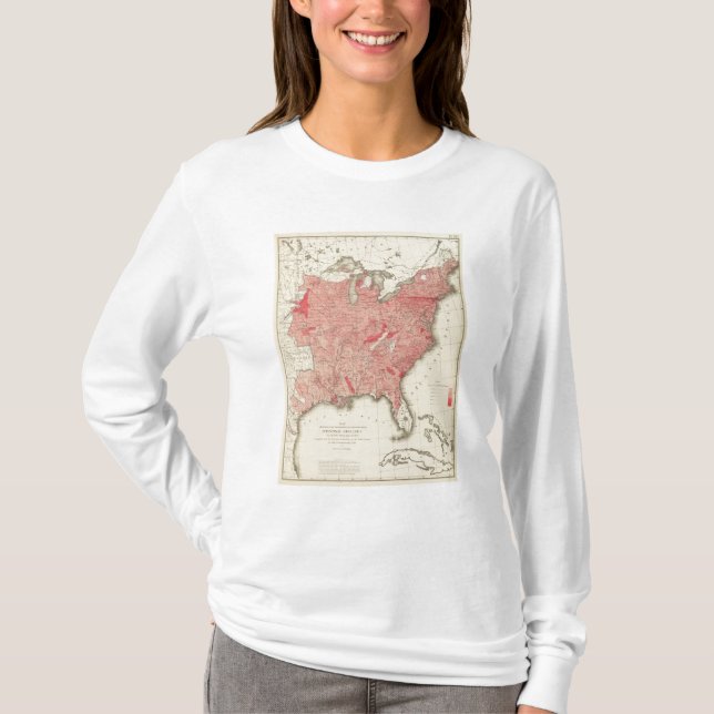 T-shirt Les décès intestinales des maladies aux USA (Devant)