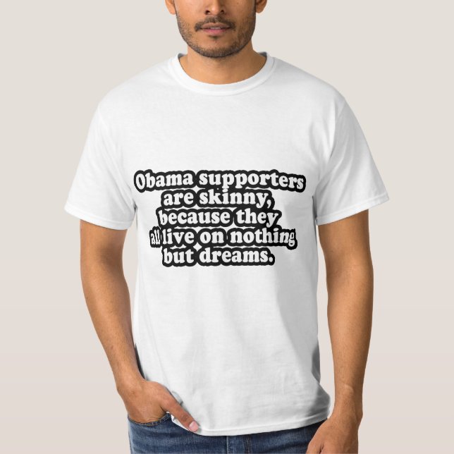 T-SHIRT LES DÉFENSEURS DE TOUT L'OBAMA VIVENT SUR DES (Devant)