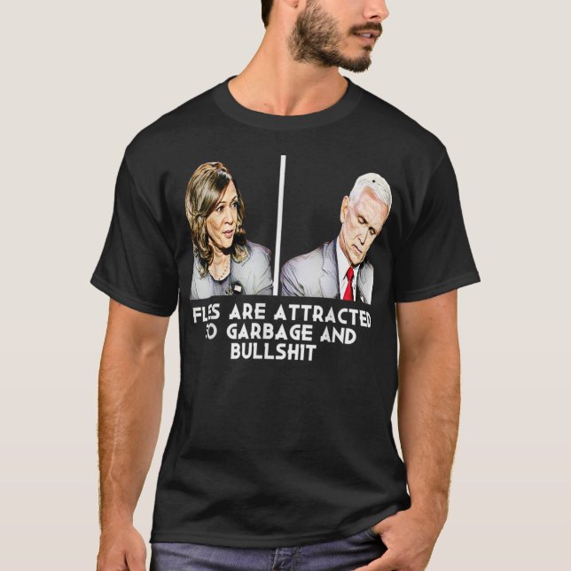 T-shirt Les Délibérations Amusantes Mike Pence Fly (Devant)