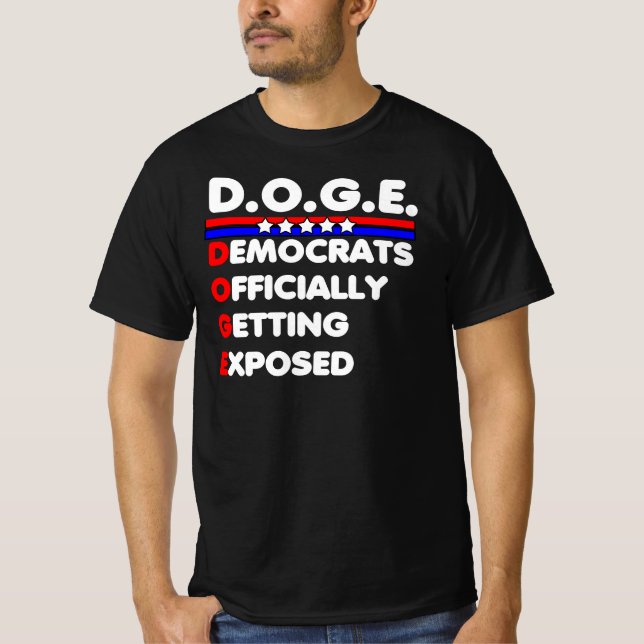 T-shirt Les Démocrates DOGE obtiennent officiellement un t (Devant)