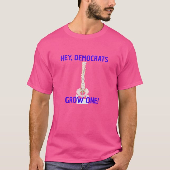T-SHIRT LES DÉMOCRATES. FAITES-EN UN ! (AVEC ÉPINE) (Devant)