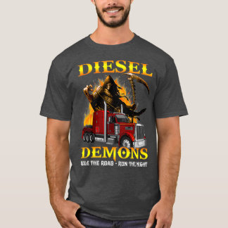 T-shirt Les Démons Diesel Régissent La Route Traversent Le