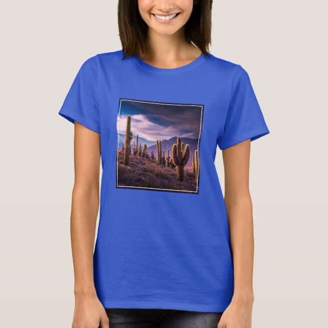 T-shirt Les déserts | Cactus Paysage Argentine (Devant)