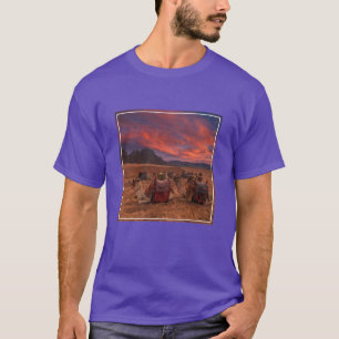 T-shirt Les déserts   Camels Sinai Mountains Egypte