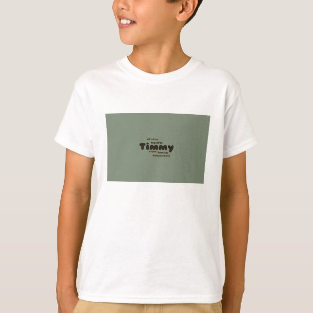 T-shirt Les dessus des enfants : disposition avant (Devant)