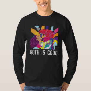 T-shirt Les deux c'est bien Bi Bisexuel Arc-en-ciel Fierté