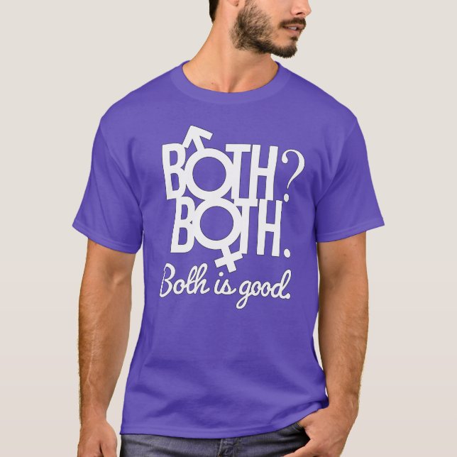 T-shirt Les deux. Les deux ? Les deux c'est bien. (Devant)