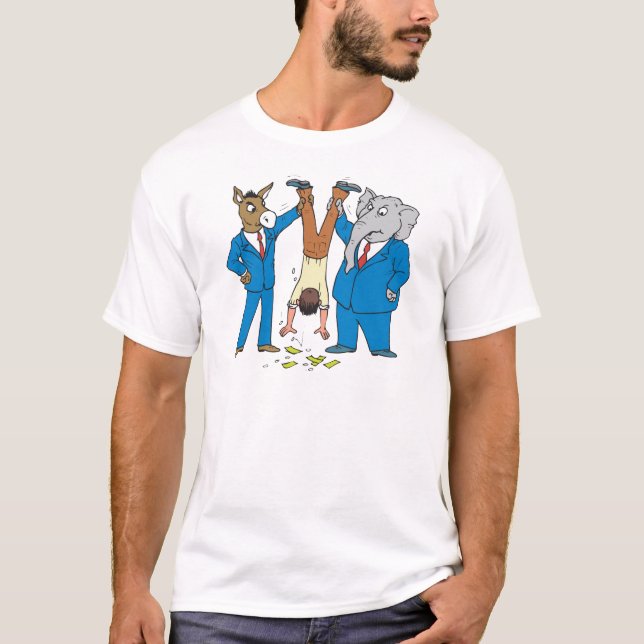 T-shirt Les deux parties ont chuck (Devant)
