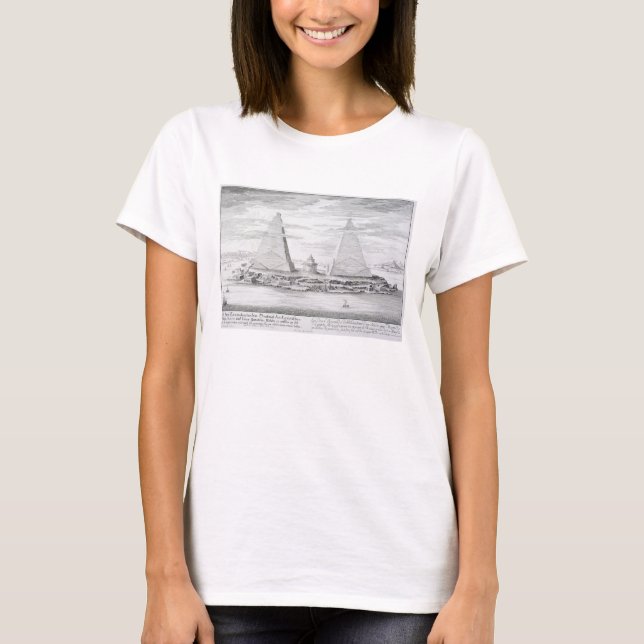 T-shirt Les Deux Pyramides de Moeris (Devant)