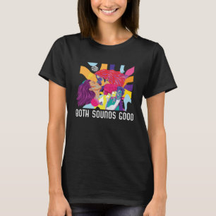 T-shirt Les Deux Sons Bon Bi Bisexuel Rainbow Pride Bisexu