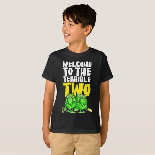 T-shirt Les Deux terribles ténèbres (Devant entier)