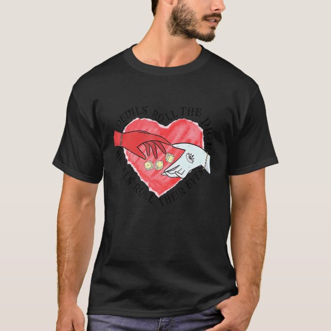 T-shirt Les Diables Dice Angels Yeux, Costume Saint Valent (Devant)