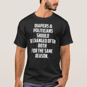 T-shirt Les Diaporètes Et Les Politiciens Devraient Être C
