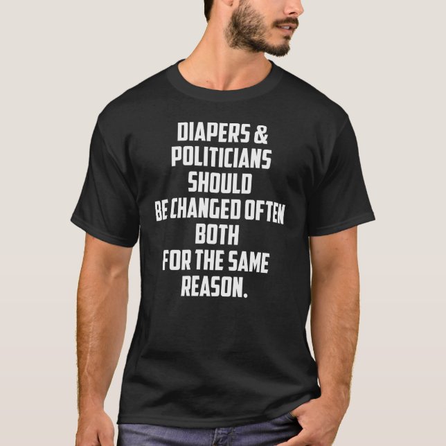 T-shirt Les Diaporètes Et Les Politiciens Devraient Être C (Devant)