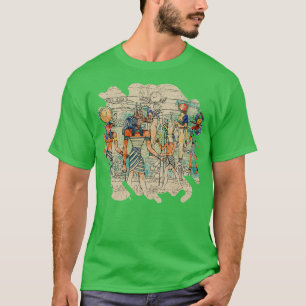 T-shirt Les dieux égyptiens sur toile
