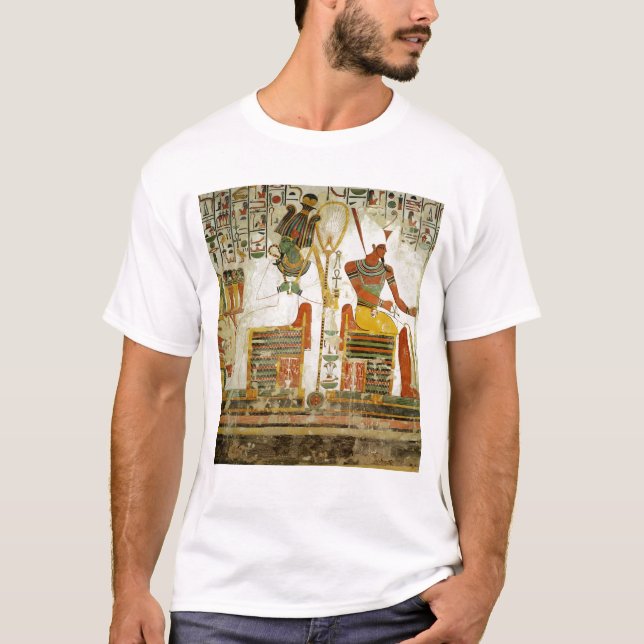 T-shirt Les dieux Osiris et Atum, de la tombe de (Devant)