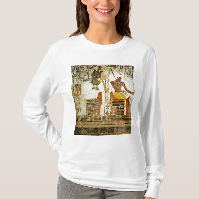 T-shirt Les dieux Osiris et Atum, de la tombe de (Devant)