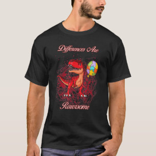 T-shirt Les différences sont Rawrsome Humour Autistique Sa