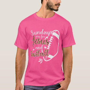T-shirt Les Dimanche Sont Pour Jésus Et Le Football